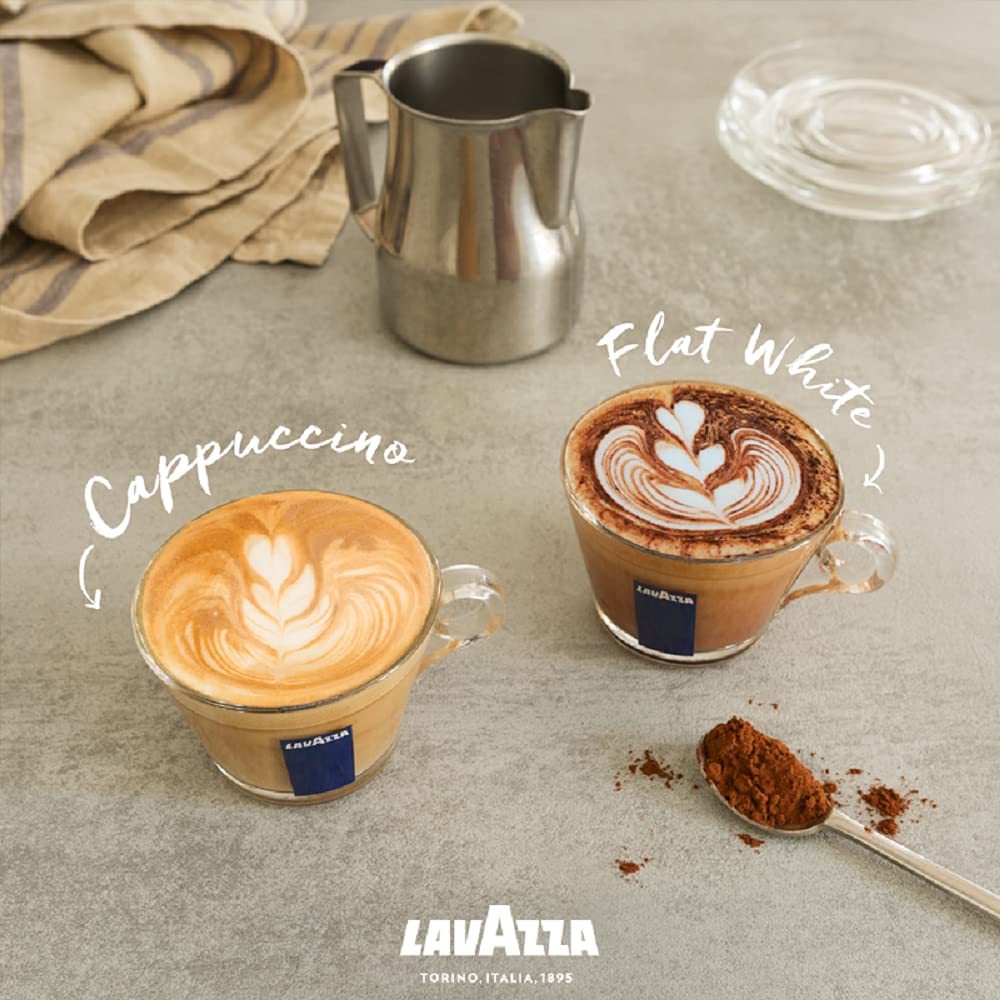 Lavazza, Crema e Aroma, Arabica und Robusta Kaffeebohnen, Ideal für Espressomaschinen, mit Schokoladigen Aromen, Reicher und Vollmundiger Geschmack, Intensität 8/10, Mittlere Röstung, 1 kg Packung 8