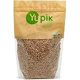 Yupik Organic Green Lentils, 2.2 lb, Non-GMO, Vegan, Gluten-Free, Kosher, Raw, Source of Fiber, Iron & Protein, Fiber & Iron,