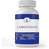 Pure Original Ingredients L-Ornithine, (100 Capsules) Always Pure, No Additives Or Fillers, Lab Verified
