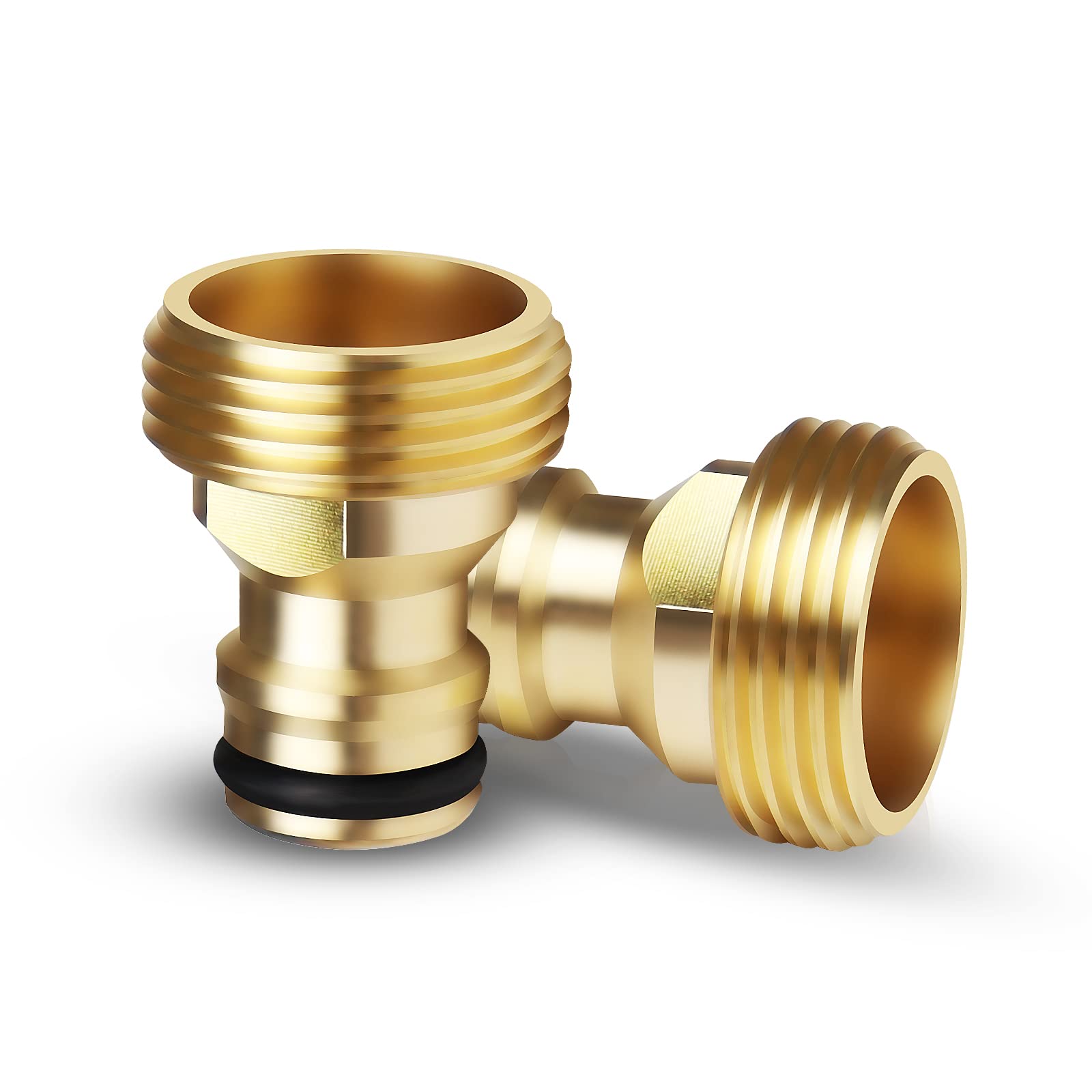 Mdlufee 2 Pcs Garden Hose Quick Connector,3/4 inch Male Thread Tap Connector,Threaded Faucet Adapter