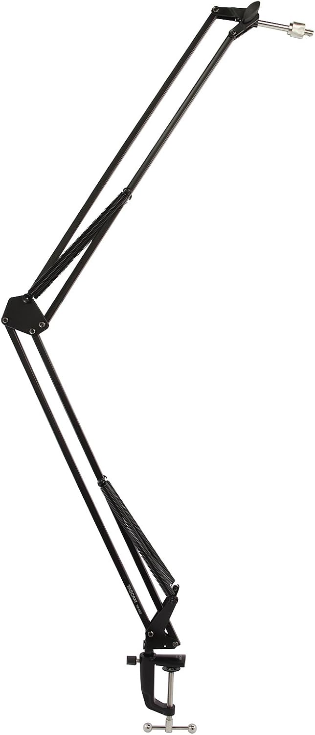 TASCAM TM-AM2 Scissor Arm Microphone Stand, Black