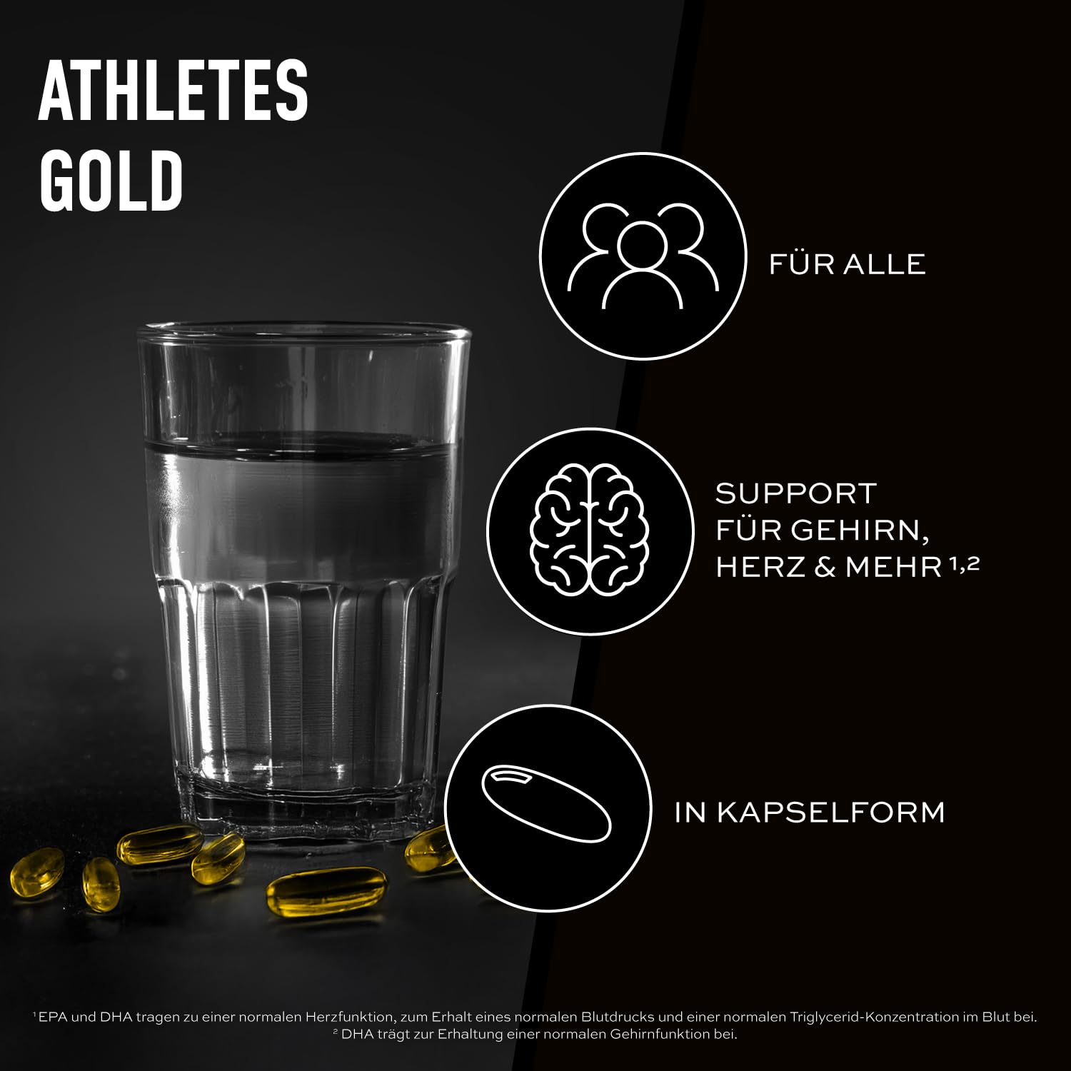 ESN Omega-3, 300 Kapseln, hochdosiert Fischöl mit 1200 mg EPA und 900 mg DHA pro Tagesportion 2