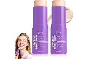 Calcium Multi Balm, 3-In-1 Wrinkle Bounce Multi Balm Stick, Collagen Moisturing Stick with Calcium, Almond & Vitamin for Eyes