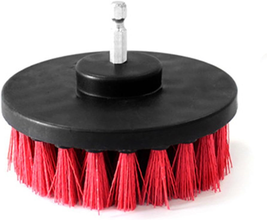 3Pcs Grout Power Scrubber Cleaning Brush Cleaner Combo Tool Kit Red