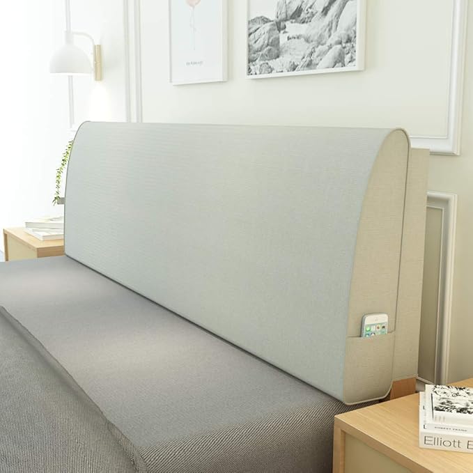 GCE Solid color backrest cushion Reading cushions Solid wood bedside