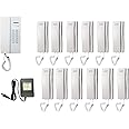 Commax 12-Button Master Interphone with 12 Remote Interphones and Power Supply TP-12RM/TP-S/RF-24015S