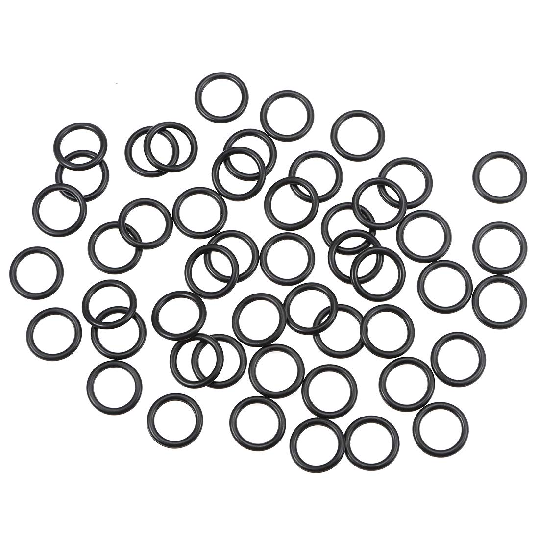 sourcing map Nitrile Rubber O-Rings 16mm OD 11.6mm ID 2.2mm Width, Metric Nitrile Rubber Sealing Gasket, Pack of 50