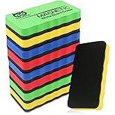 OWLKELA Dry Erase Erasers, Magnetic Whiteboard Erasers 8 Pack, Magnetic Dry Erasers for White Board, White Board Markers Dry