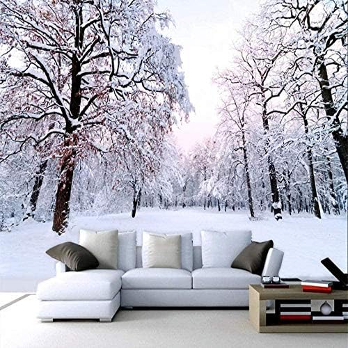 Xiutailtd Hd冬の雪のシーン美しい3d壁紙巨大な壁画効果壁画装飾写真壁紙3d壁紙効果シルク壁画寝室 Cm 奉呈 450x315