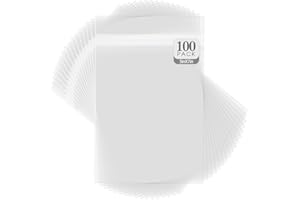 Golden State Art, Pack of 100, Crystal Clear Storage Bags - Fit 5x7 Photo Prints & Mattes Acid Free for 5x7 Mat Matting, Photography, Framing (Size: 5 1/4 x 7 1/8 inch)