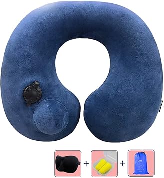 Amazon Com Gfbyq Inflatable Travel Pillow Neck Pillow Head