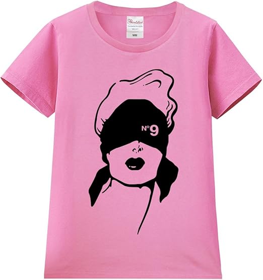 Amazon ノーブランド品 目隠し女性シルエット ピンク Mサイズメンズ半袖tシャツ Tシャツ カットソー 通販