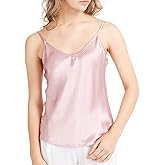LilySilk Womens Silk Camisole 100% 19MM Mulberry Silk Basic Tank Tops Summer Casual Classic Top Loose