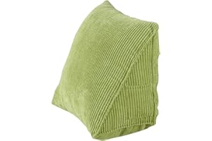 Wedge Pillow,LSFYYDS Triangle Pillow,Sofa Cushion,Comfortable Reading Pillow,with Zip Pocket Triangle Wedge Bolster Small Bac
