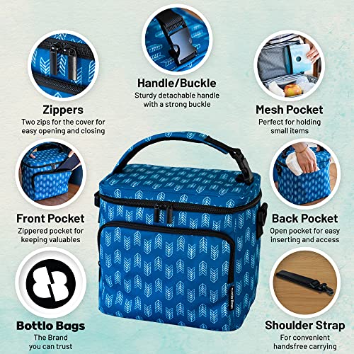 Insulated Breastmilk Cooler Bag With 3 Pockets Waterproof Baby Bottle