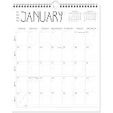 GuassLee 2027 wall calendar 12 month,14"x11.5" Vertical Wall Calendar 2027 | Desk/Wall Calendar from Jan 2027-Dec 2027,Premium Thick Paper,Monthly Planner Spiral Bound for Home School Office