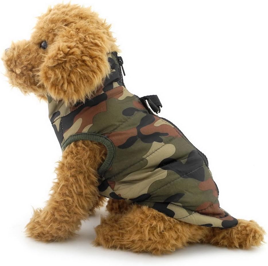 camo dog harness vest