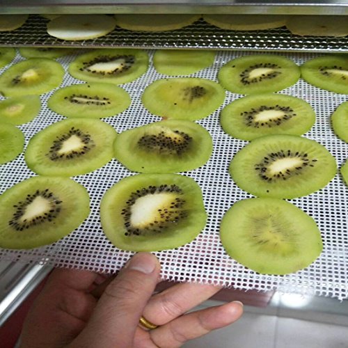 5pcs 14x14" Non Stick Silicone Dehydrator Sheet Reusable Mesh for Excalibur 2500 3500 2900 3900 Fruit Dryer Mesh - Thumbnail 3