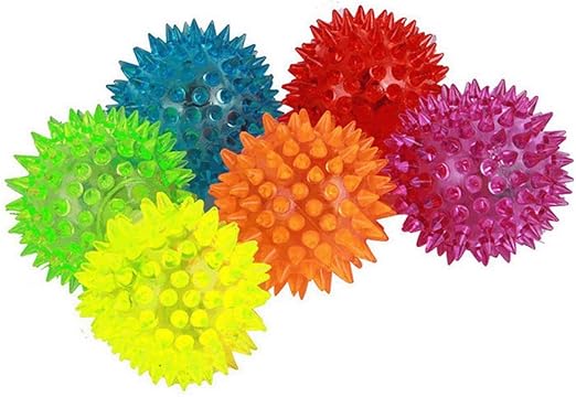 Pack de 6 bolas luminosas elásticas, con Sonido, para Perro, 6,35 ...