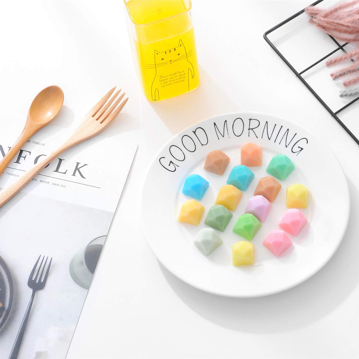 Silicone Mold For Chocolate, Cake, Jelly, Pudding (Pink)