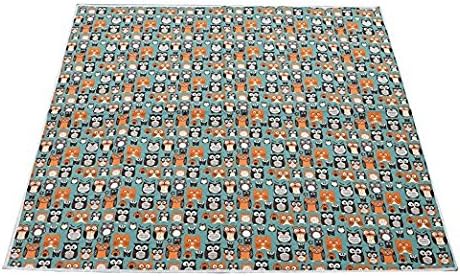 Waterproof Washable Splat Mat For High Chair Floor Protection Cover For Baby (43.3inchx43.3inch)