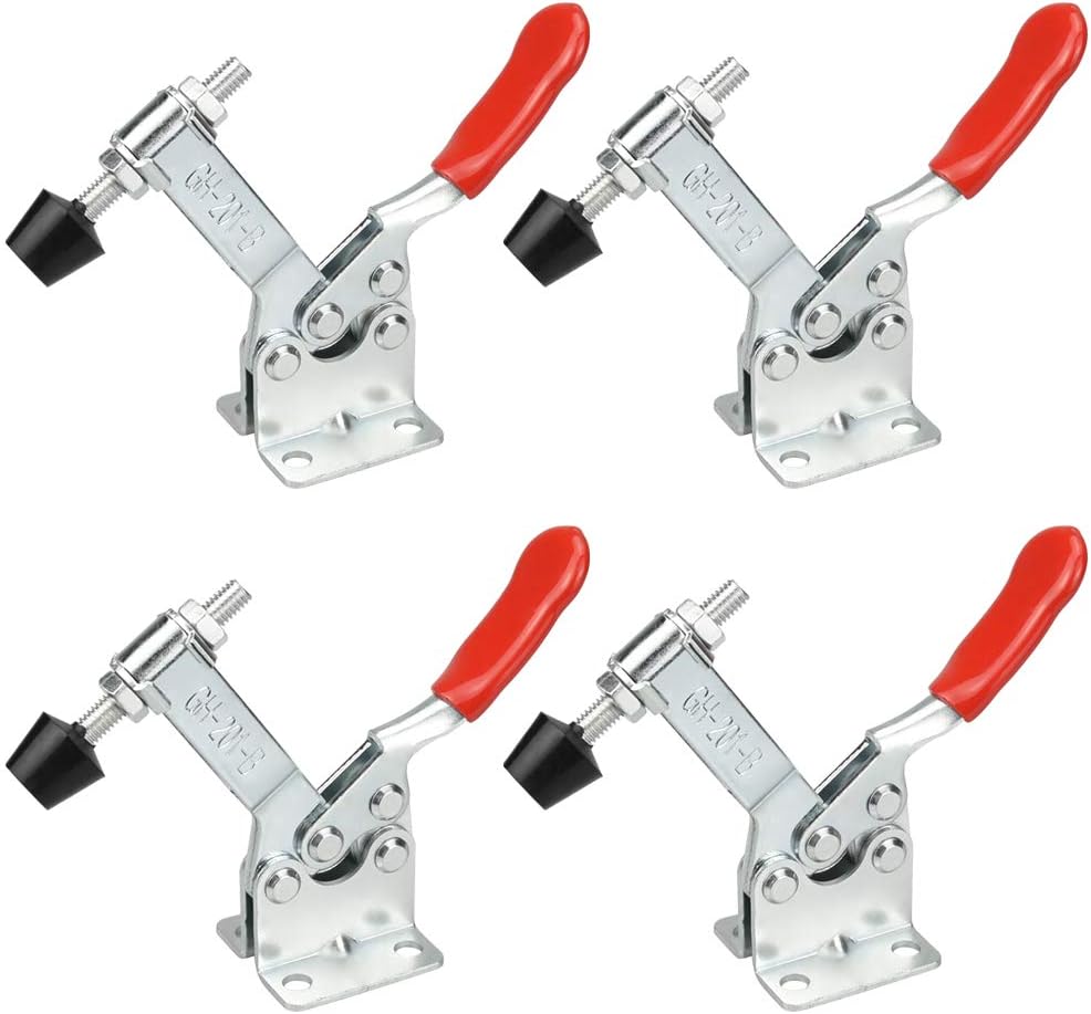 RMENOOR 4Piece Quick Release Galvanised Toggle Clamp 90 kg Heavy Duty