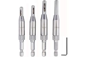 Eyech Set of 4 Center Hinge Drill Bit Door Self Centering Drill Bit
