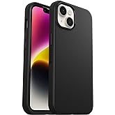 OtterBox iPhone 14 & iPhone 13 Symmetry Series Case - Black, Ultra-Sleek, Wireless Charging Compatible, Raised Edges Protect Camera & Screen
