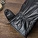 Anccion Men's Genuine Sheepskin Leather Driving Gloves, XL, Black