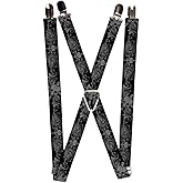 Buckle-Down unisex adults Buckle-down - Skulls Suspenders, Multicolor, One Size US