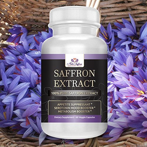 Pure Saffron Extract. Natural Appetite Suppression. Reduce Cravings, Boosts Metabolism. 60 Capsules of 88.25 mg Formula. Antioxidant-Rich, Increase Energy, Mehr Saffron (60) Pure Saffron Extract. Natural Appetite Suppression. Reduce Cravings, Boosts Metabolism. 60 Capsules of 88.25 mg Formula. Antioxidant-Rich, Increase Energy, Mehr Saffron (60)