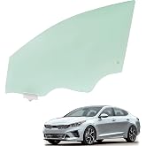 JMTAAT Door Window Glass Compatible with 2016-2020 Optima 4D | Front; Compatible with 2016-2020 Kia Optima 4D Sedan (Not for Optima Hybrid Models) Light; Green Left Driver Side