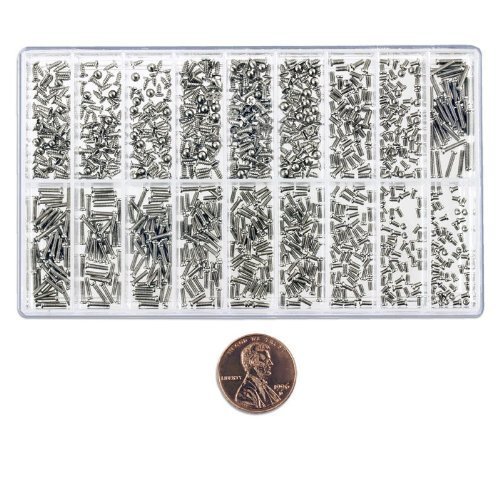 900pc Miniature Screw Assortment Eyeglasses Watches Jewelry Cell Phone Electronic Devices
