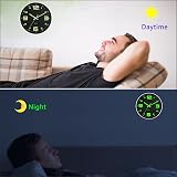 DIYZON Luminous Wall Clock 12 Silent Non-Ticking Battery Operated view 3