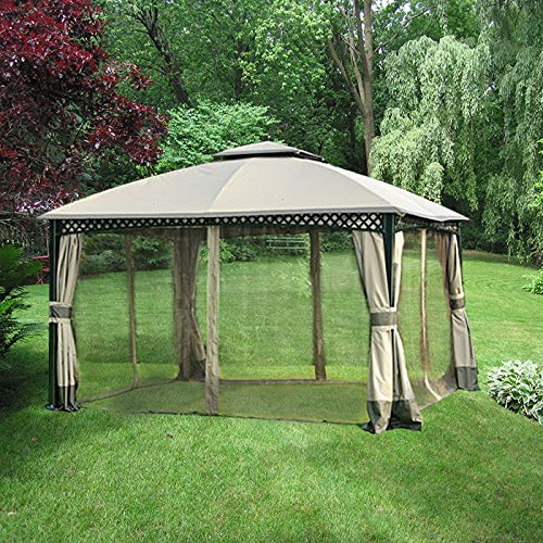 Garden Winds Replacement Canopy and Netting for Windsor Dome Gazebo