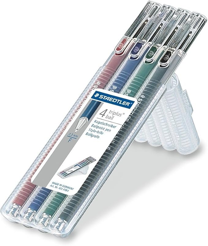 Staedtler 431 FSB4 triplus ball F Kugelschreiber 4 Stück in