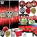Ultimate WWE Smash MEGA Wrestling Birthday Party Supplies Pack For 16 Guests With John Cena Plates, Cups, Napkin, Cutlery, Tablecover, Balloons, Scene Setter, Honeycomb Decorations, and Exclusive Pin