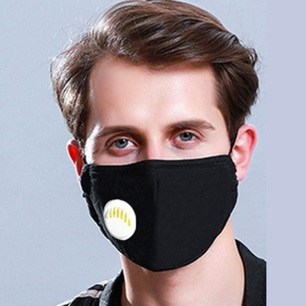 hiriyt Dust Mask PM2.5 Activated Carbon Filter Adult Children Masks with Valve Adult Helmets