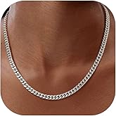 PROSTEEL Chunky Cuban Link Curb Chain Necklace for Women Men, Stainless Steel Choker Thick Trendy Statement Hip Hop Miami Cuban Chain Jewelry Gifts Unisex Size,5/12/14mm Widths,18"/20"