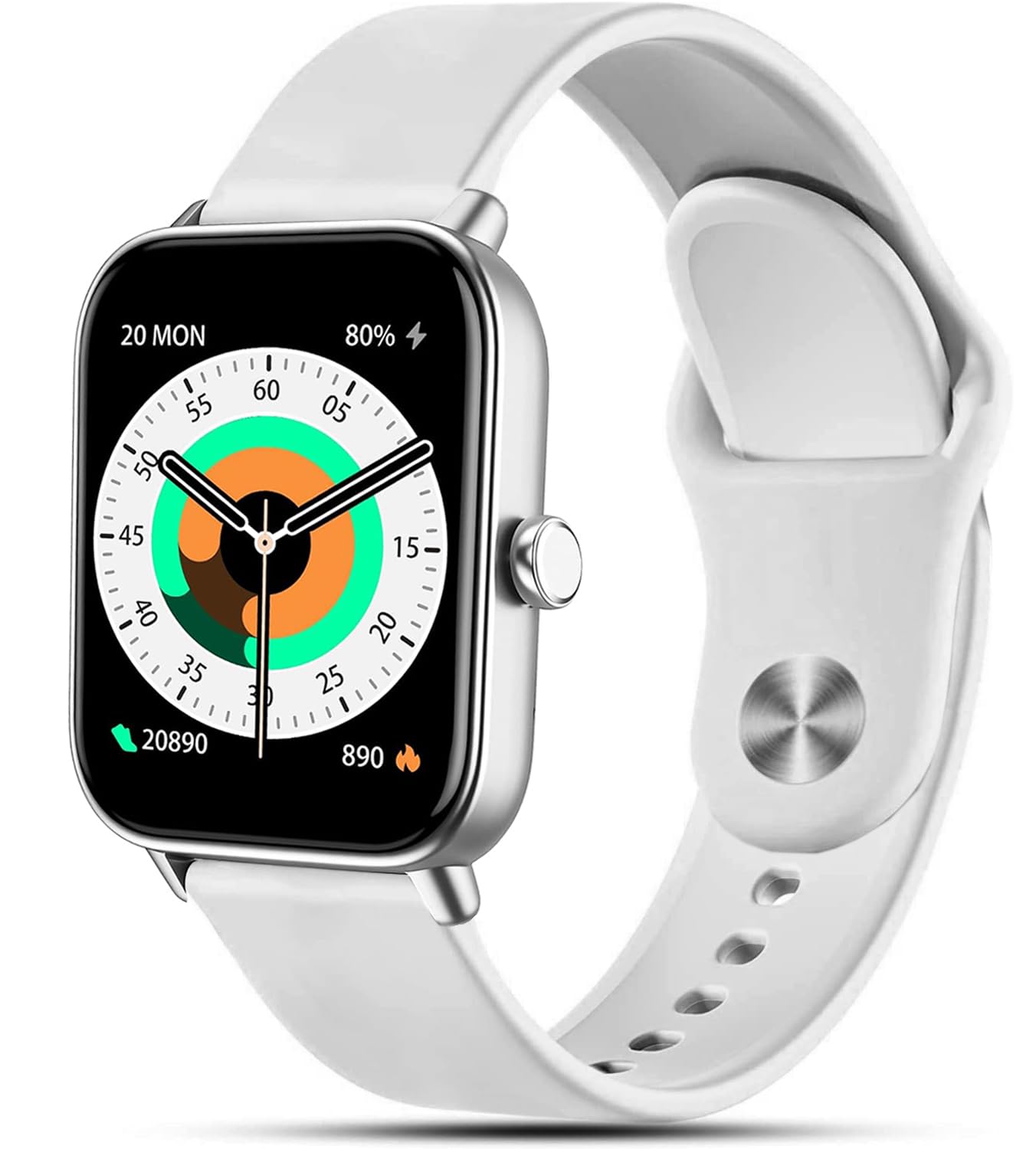 VELULYX Silicone Strap for Gloryfit Smart Watch P66/P66D/P72/P95, 22mm sport strap for Veryfit IDW13/IDW16/IDW18/IDW19, TUYOM LW36, H1/D1,T50S, Y6, YB54, G39, AGPTE LW11 Smart Watch