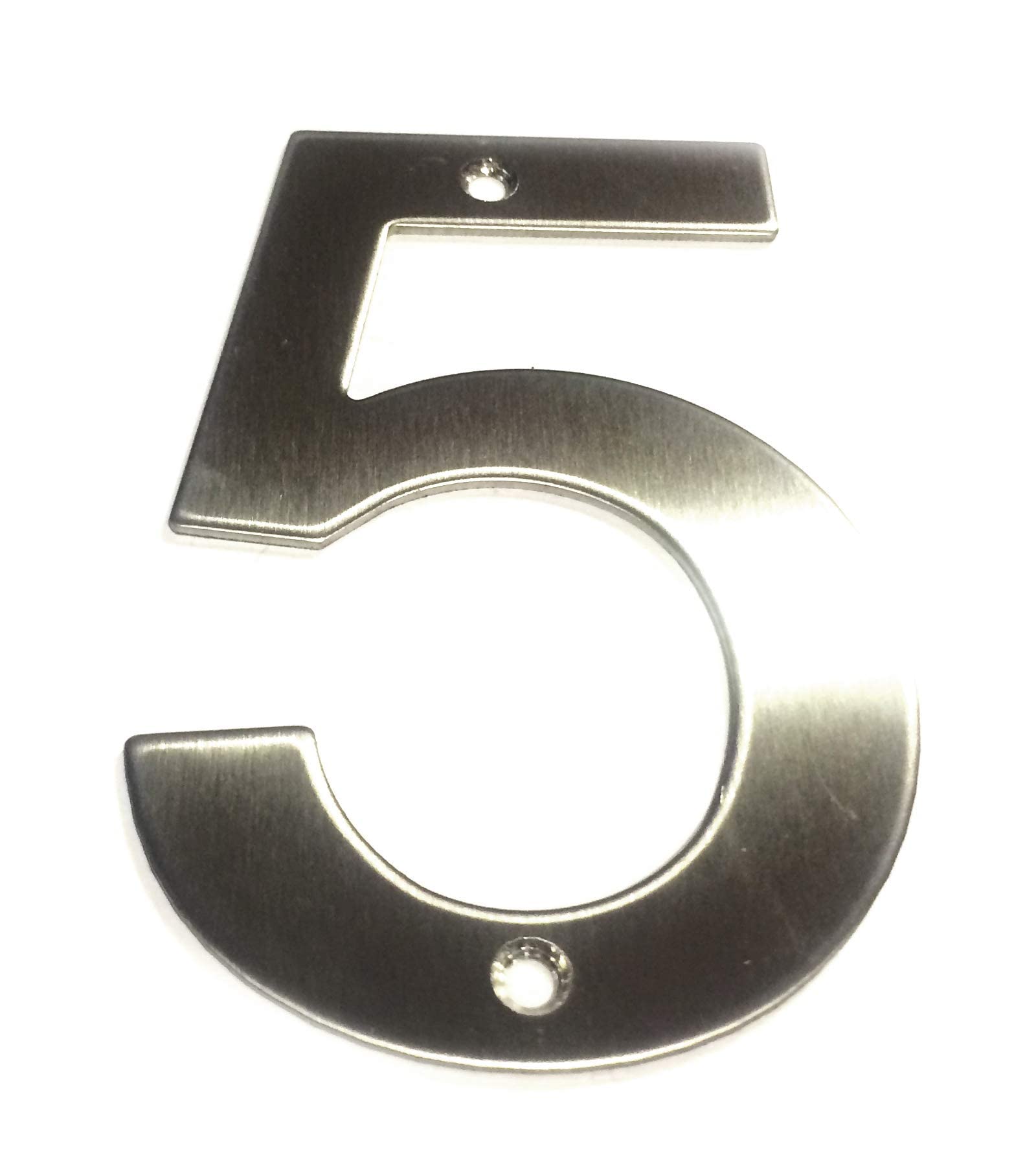Brushed Stainless Steel House Numbers Screw on All Numbers 10cm Tall - 1 to 9999#(None)~(None)~5