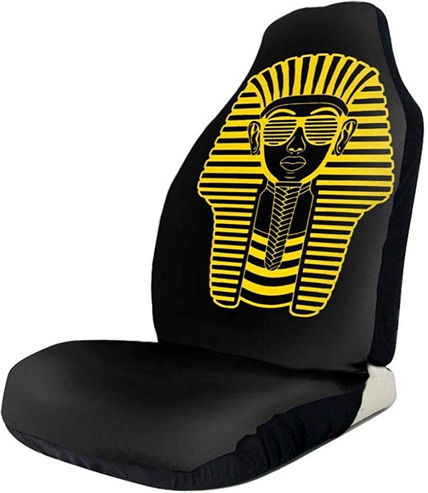 Pharaoh of Egypt Printed Universal Car Seat Covers Front Seats