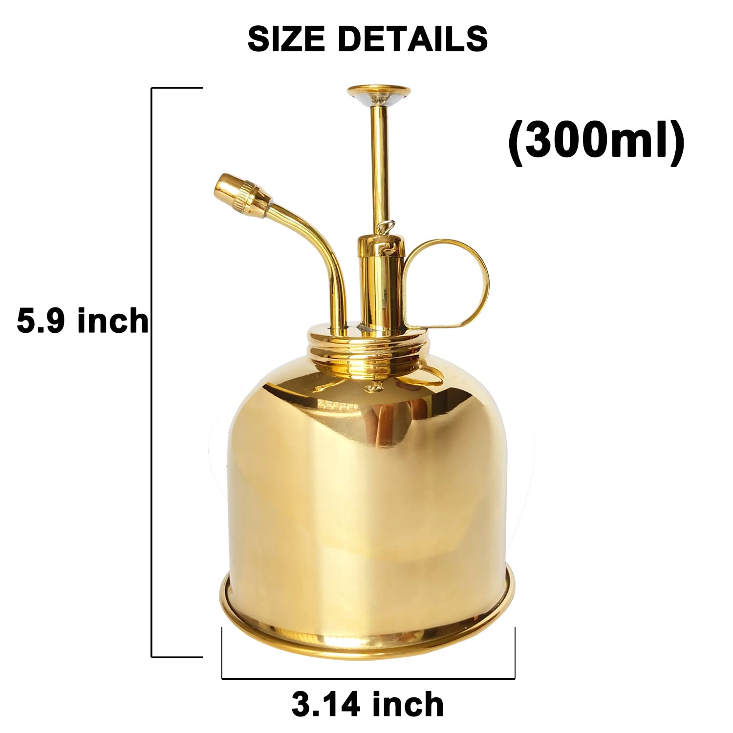 Brass Golden Spray Lianshi can Plant Spay Bottle Inner Flower Spray Mister 300ml/10.56 oz 1pcs/Lot