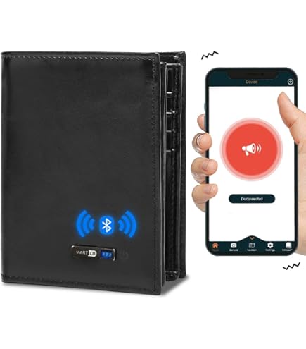 Amazon.com: Men Wallet with Tracker Work with iOS&Android, Wallet
