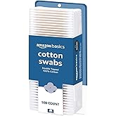 Amazon Basics Cotton Swabs, 500 Count