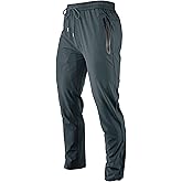 Men's Lightweight Quick Dry Hiking Running Pants Outdoor Sports Breathable Zipper Pockets Athletic Work Pants