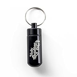 Anointing Oil Bottle Accessory Kit, Black Keychain