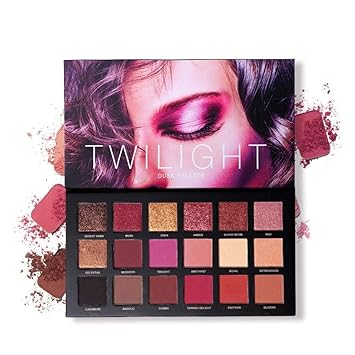 Hannea 18 Color Eyeshadow Palette Velvet Matte Glitter Smoky Eye Makeup Palette 10 Matte + 8 Shimmery Eye Shadow