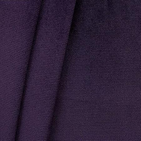 STOFFKONTOR Polsterstoff Möbelstoff Samt-Optik Meterware Dunkel-Lila
