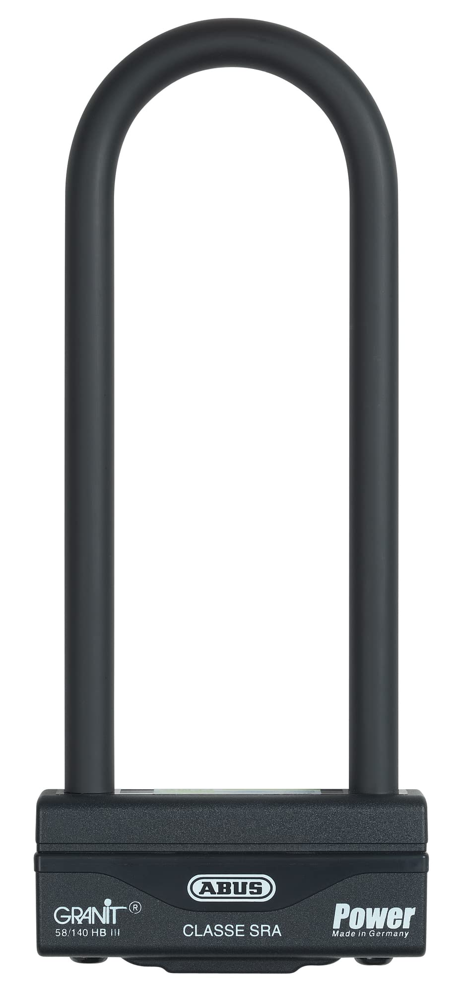 ABUS U-lock Granit Power 58/140HBIII - strong motorbike lock with double locking - security level 18